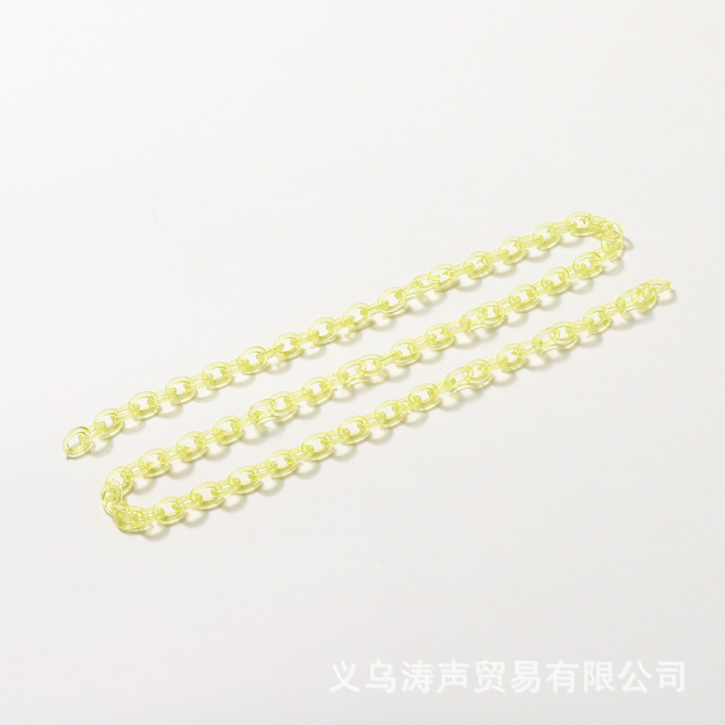 新しいアクリル透明チェーン 50cm diy 携帯電話チェーンブレスレットチェーンバッグチェーンマスクチェーンアクセサリー卸売|undefined