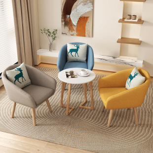 Y&Office Sofa Coffee Table Combination Business Reception Room Reception Combination Single Small Psychological Office Sofa