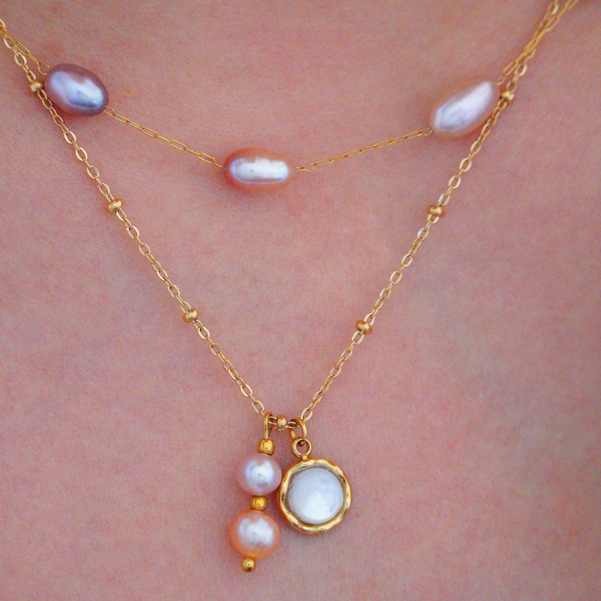 Luxury Pearl Necklace With Magnetic Clasp For Women Choker_voghion.com