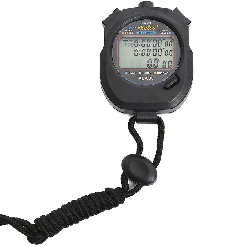 Three-row multi-channel memory training electronic stopwatch multifunctional waterproof timer stopwatch factory direct sporting goods
