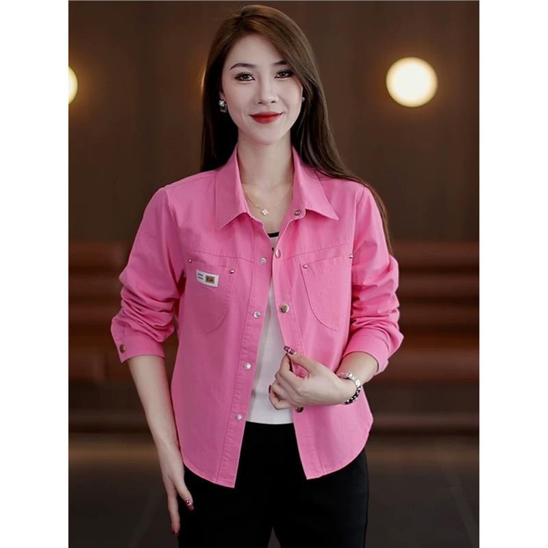 小个子短款夹克外套女春秋2025新款薄款外衣韩版宽松休闲女士上衣|undefined