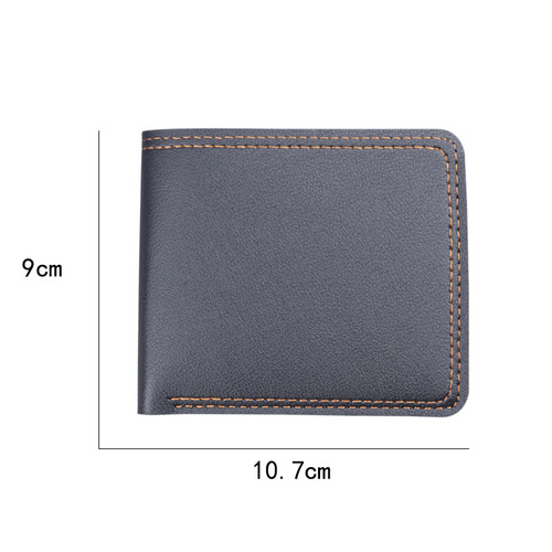 Horizontal wallet wholesale men's fashion short pocket small wallet dollar bag cross-border e-commerce men's wallet male style