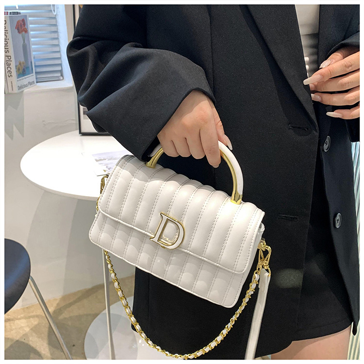 Hochwertige, leichte, luxuriöse, weiche Ledertasche mit bestickter Kette, kleine, duftende Tasche für Damen, vielseitige, modische Textur, One-Shoulder-Crossbody-Handtasche_voghion.com