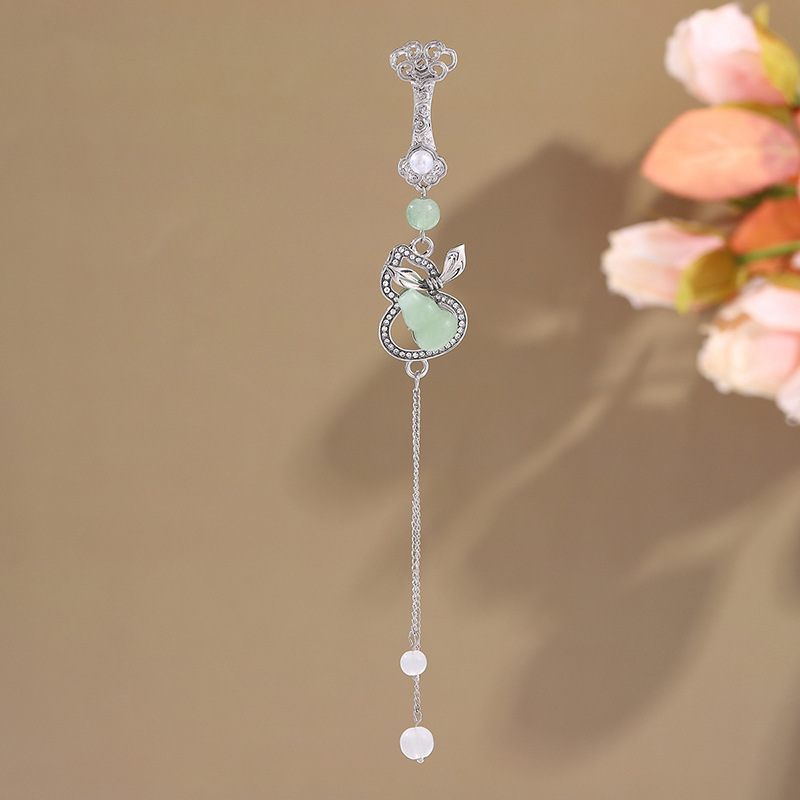 Nuevo estilo chino cheongsam colgante de tapeta de presión femenino de alta gama borla estilo chino Magnolia Ruyi Palace Hanfu Accesorios