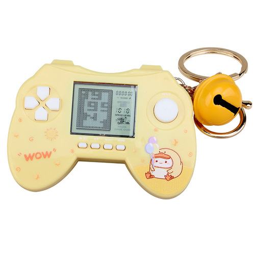 Handheld Game Console Mini Game Console Nostalgic Ornament Toy Bag Hook Keychain School Surrounding Stationery Store