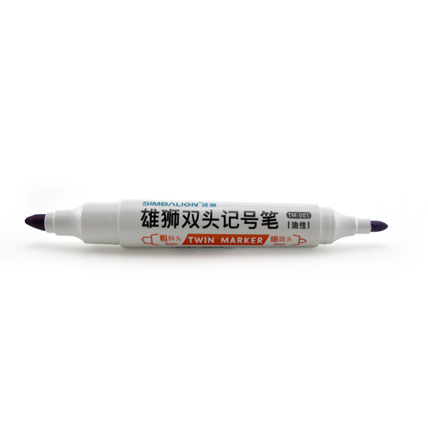 Lion Big Double-Headed Marker Oily TM-001 Strange Pen Coarse Words…
