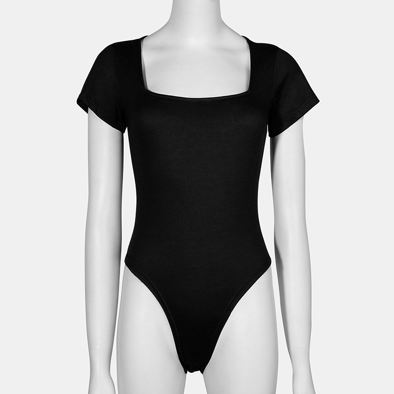 2024 verano Europa y Estados Unidos comercio exterior transfronterizo nueva ropa de mujer sexy delgado de manga corta mono fábrica de mujeres al por mayor