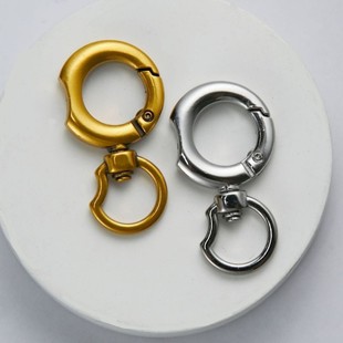 Zinc Alloy Rotating Ring, DIY Bag Keychain Dog Buckle Hardware Accessories