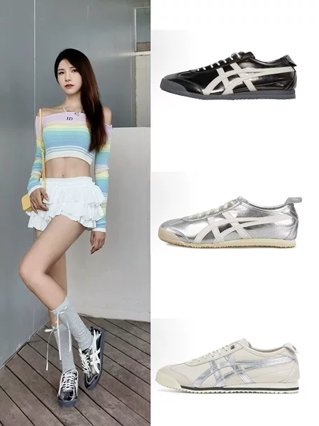 Cross-Border Outdoor Onitsuka Tiger Mexico66Sd Trendy Retro Metallic Color Low-Top Hidden Height Increase Pure Original Casual Shoes