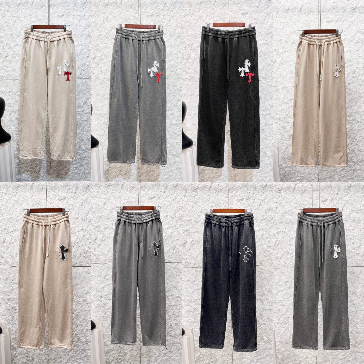 Keda Paris Dijia Cross-Border Authentic High-Quality Version 26S New Cotton Casual Loose Straight-Leg Sweatpants