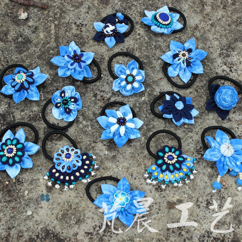 Yunnan Ethnic Style Sewing Accessories, Fabric Headbands, Hair Ties, Shipped Randomly