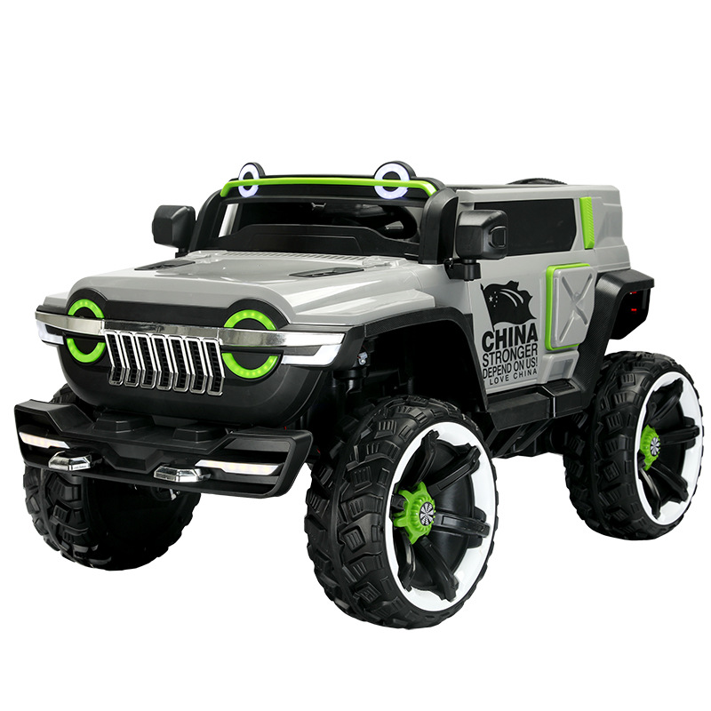 Coche Eléctrico Todoterreno para Niños con Control Remoto, Plástico, Doble Tracción, para Exteriores