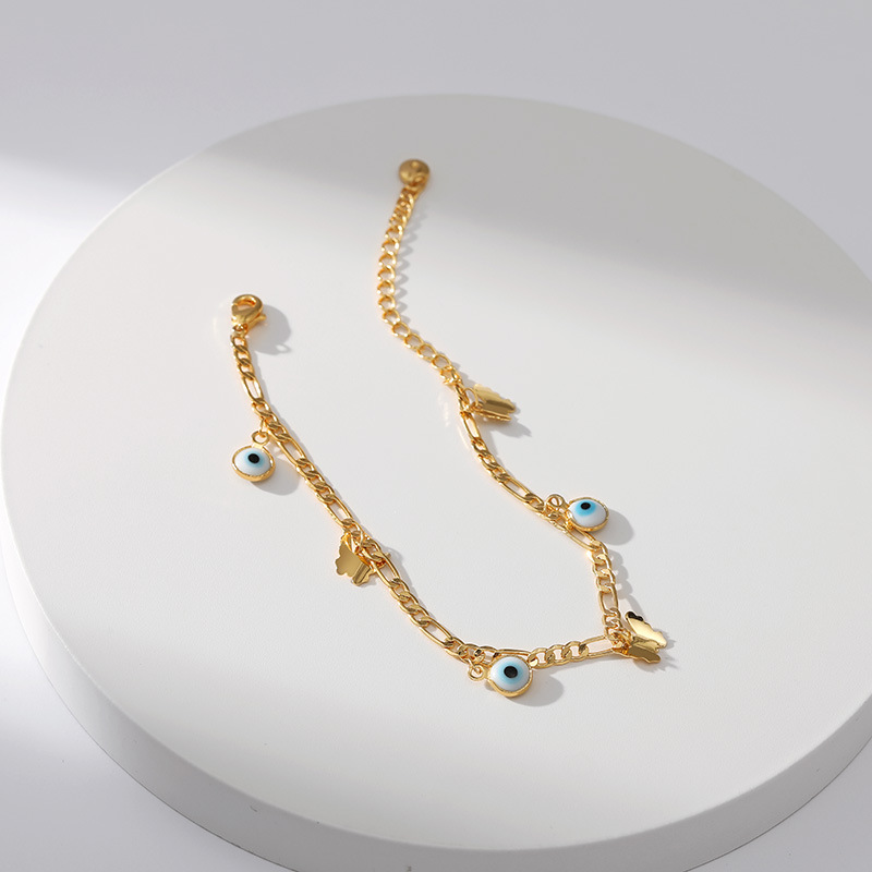 Fashion Devilu0027S Eye Butterfly Copper Plating Bracelets