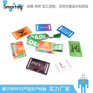 RFID Electronic Tickets Disposable Radio Frequency Identification Bracelet Hand Card Intelligent Induction Weaving Marks Wristband Card
