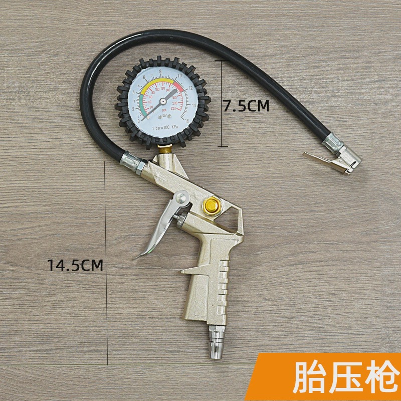 Neumático de coche, boquilla de aire, manguera, boquilla de inflable de doble cabezal, motocicleta, bicicleta, bicicleta, camión, palanca de aire de manivela