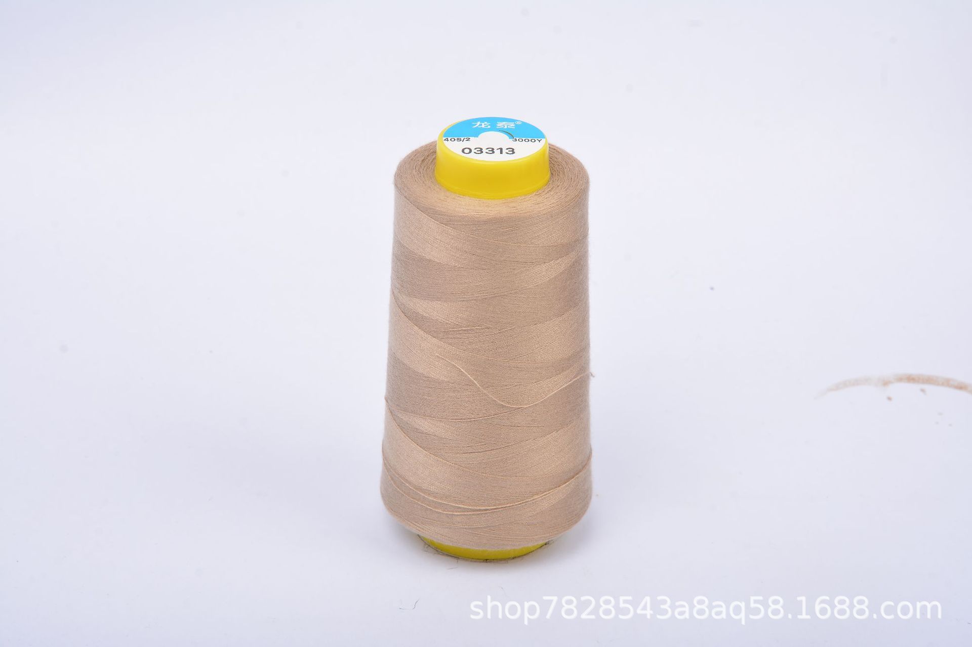 402 Liu Qing 3000 yardas línea de costura serie marrón línea especial de fábrica de ropa línea de máquina de coser de alta velocidad