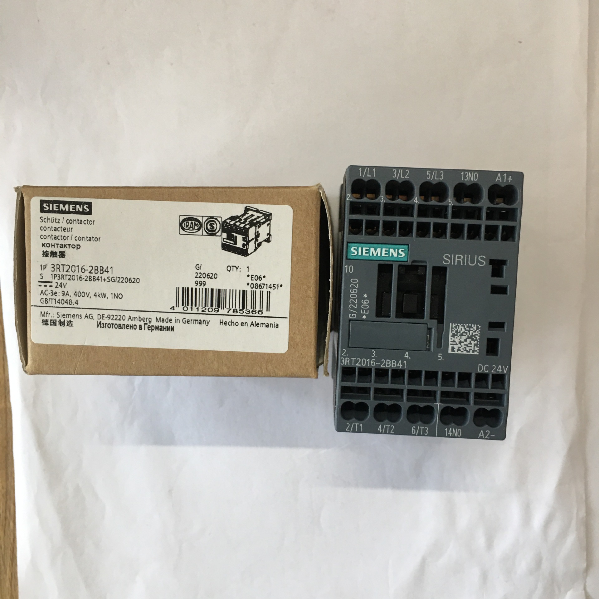 SIEMENS原装正品西门子  3RT2016-2BB41