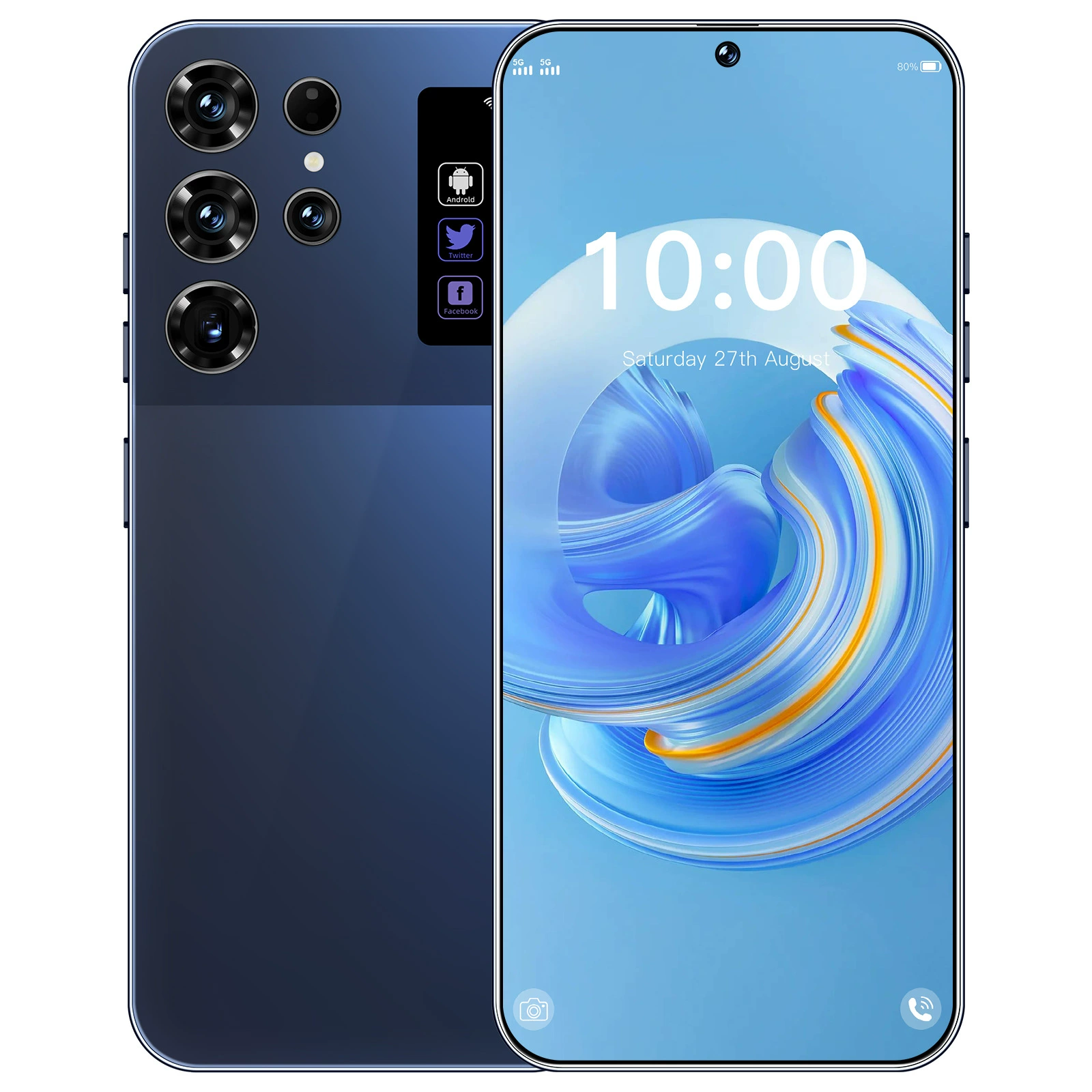 Смартфон S25 Ultra, Android 4G, 8 ГБ+256 ГБ, широкоформатный 7,3" экран