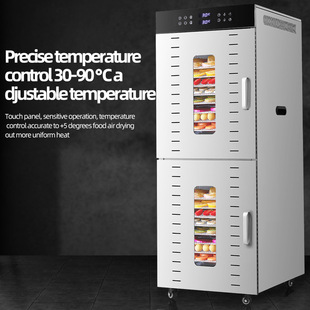 Cross-Border Yan Guo Er Stainless Steel Commercial Multifunctional Food and Fruit Dehydrator, Dried Fruit Machine, Jerky Fruit Dryer