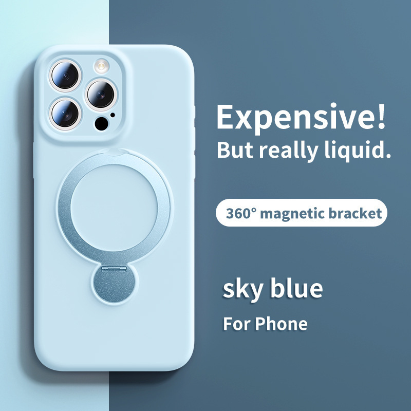 iPhone16promax 液体磁気電話ケース Apple 15 回転スタンドオールインクルーシブ保護カバー 13 に適しています。|undefined