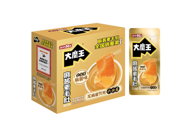 Yanjinpuzi Demon King 18 グラム胡麻ソースこんにゃくベジタリアン牛タンベジタリアンビーフタングリスナックスナックボックス卸売|undefined