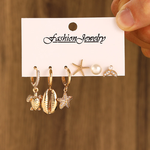 European and American ins leaf ear bone pin ear clip earrings luxury high-end sense female chain stack small exquisite earrings 
