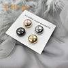 Hot Sale Magnet Button Round Scarf Brooches Pins For Women