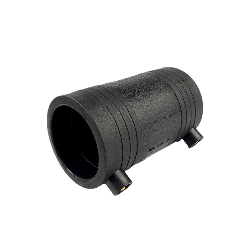 pe给水电熔直通 电熔直接 接头电热熔配件  160 110PE管箍 管接头