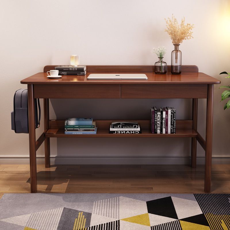 Modern Solid Wood Children's Study Table Primary School Students Home Writing Table Bedroom Bedside Simple Desktop Office Computer Table