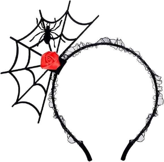 欧米の越境ハロウィンのアクセサリーの蜘蛛の網のレースのカチューシャは髪のカチューシャの個性の潮流の祝日のパーティーの頭飾りをからかいます。|undefined