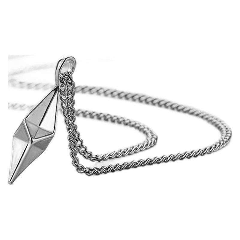 Six-pointed Star Titanium Steel Necklace For Men Geometric Design_voghion.com