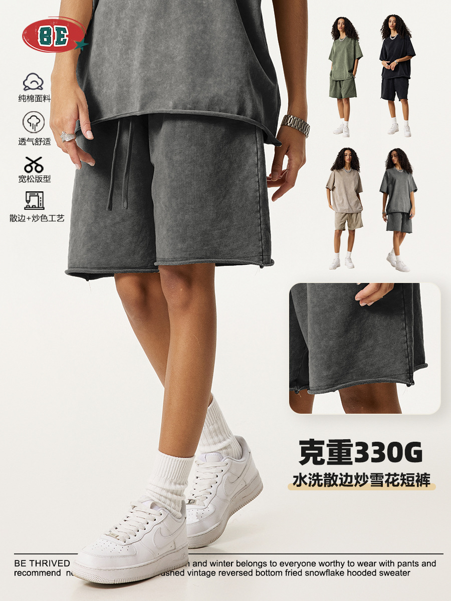 Pantalones Cortos Bermudas 5 Puntos para Hombre de Algodón Transpirable para Uso Diario