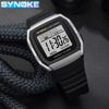 Shockproof waterproof universal digital watch, retro classic black watch