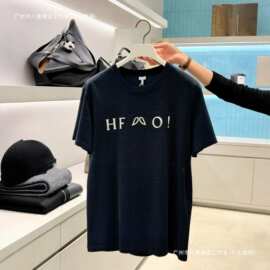 正确版现货原标L家26SS棉质混纺字母印花圆领休闲短袖T恤男女同款