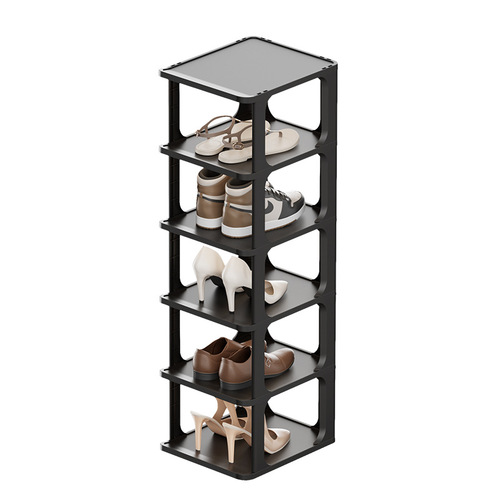 Simple household plastic shoe rack multi-layer space-saving rental dormitory door simple multi-functional shoe storage cabinet