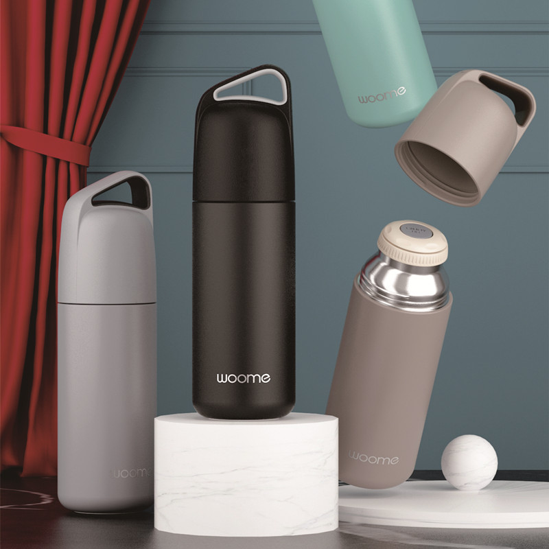 艾莱保温杯大容量携泡茶杯办公学生男女儿童真空不锈钢水杯子礼品