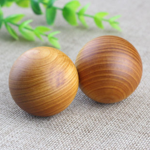 Factory wholesale aged material cypress wood solid ball men's and women's cultural play hand ball middle-aged handball crafts