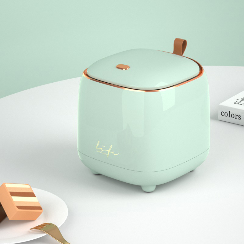 Desktop Trash Can Press-Type Living Room Light Luxury Miscellaneous Bin Car Home Office Desk Dining Room Storage Bin Garbage Bin