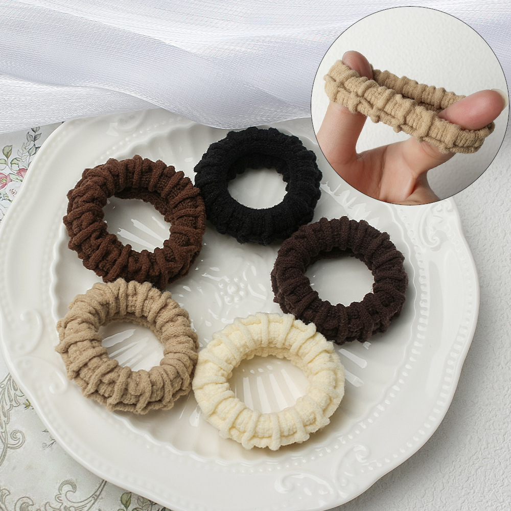 높은 탄성 내구성 두꺼운 헤드 로프 여성의 2025 새로운 높은 포니 테일은 헤어 로프 고무 밴드 헤어 여름 모자를 무너 뜨리지 않습니다.