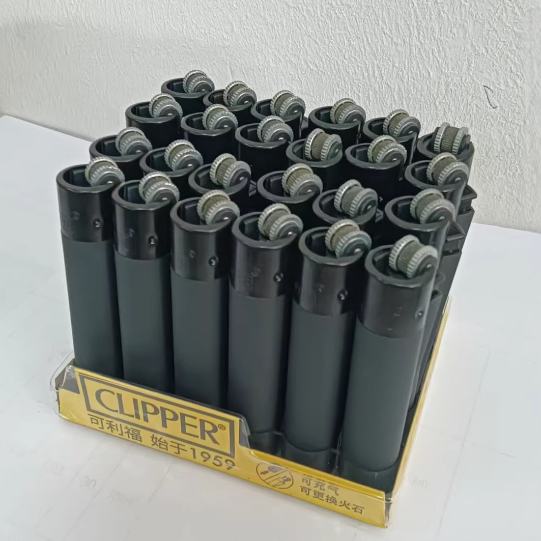 Encendedor Kerifoo de papel de lija, mini, creativo, colorido, impreso, de plástico, a prueba de viento, recargable, tipo CLIPPER