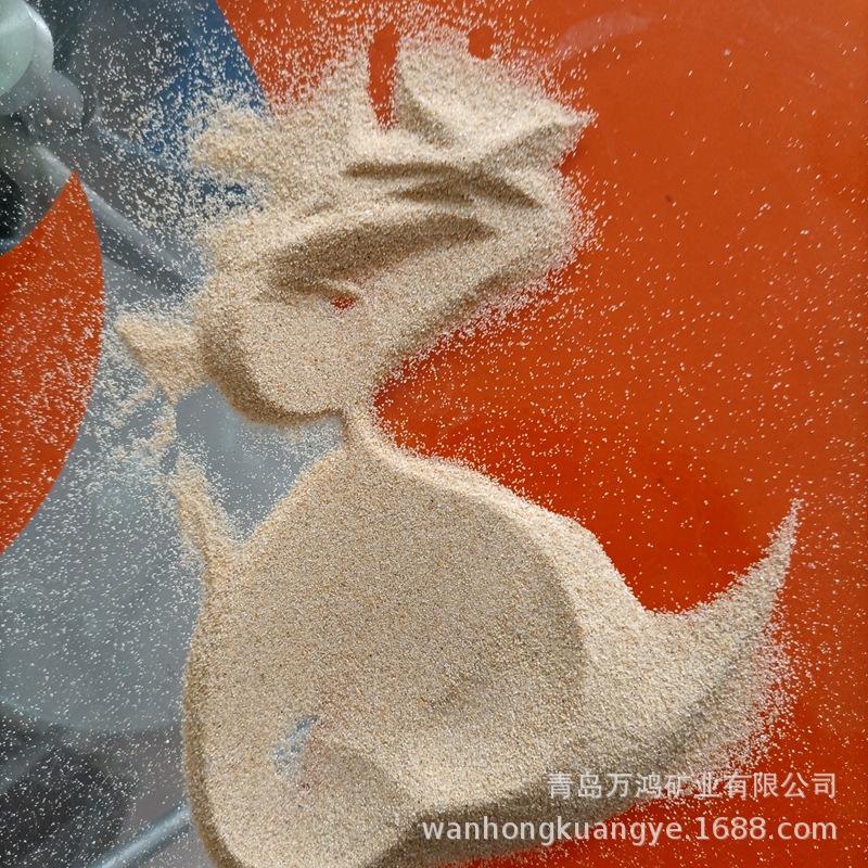 50-100目细沙烘干石英沙 水洗沙铸造海砂 覆膜砂消防用黄沙