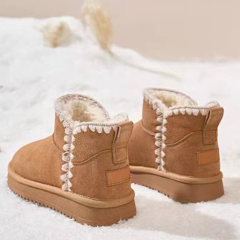 Warm non-slip low boots, keep warm shoes