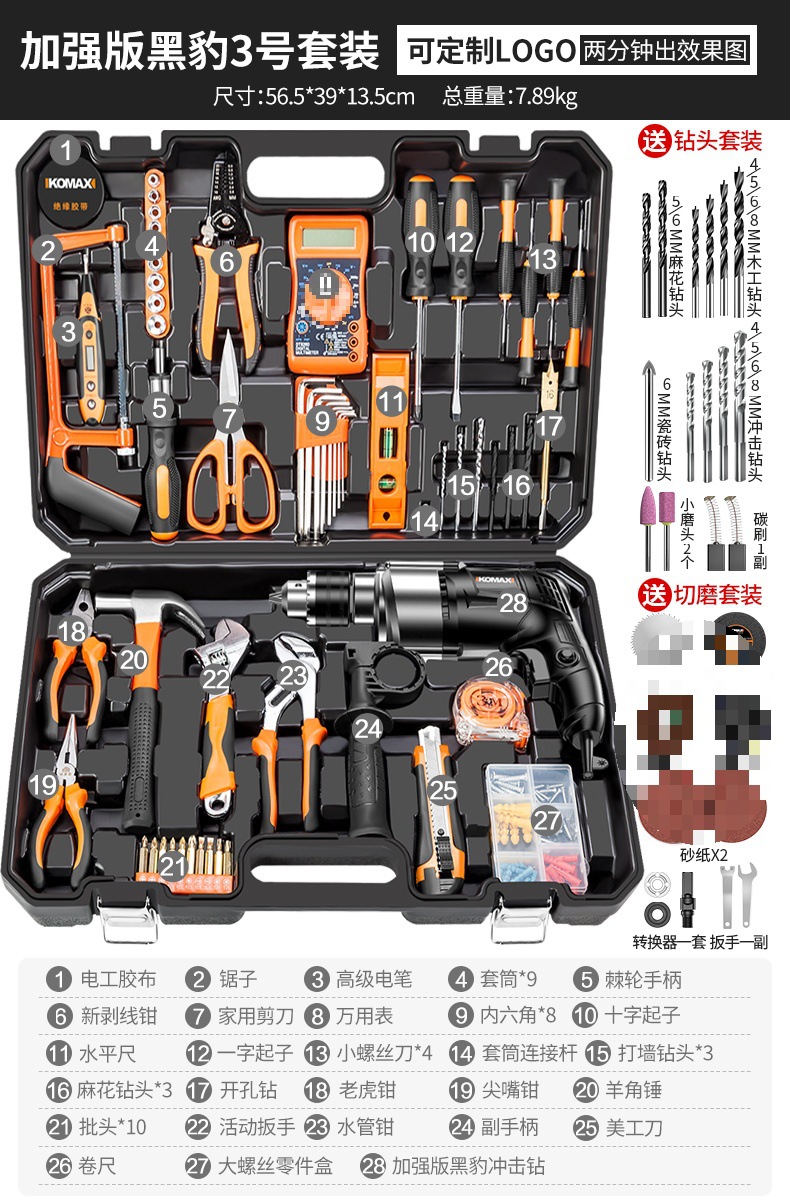 향상된 Panther No. 3 세트 절단 및 연삭 세트가있는 드릴 헤드 세트를 제공합니다.