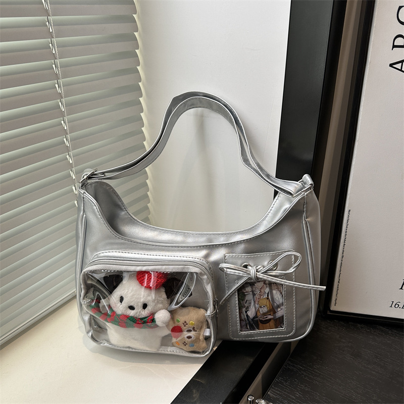 2025 New Transparent Versatile Trendy Small Crossbody Bag for Women, Ins Street Style Doll Bag