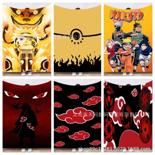 Amazon Hot Jit Hillock Temu Naruto Series Flannel Blanket Lunch Blanket