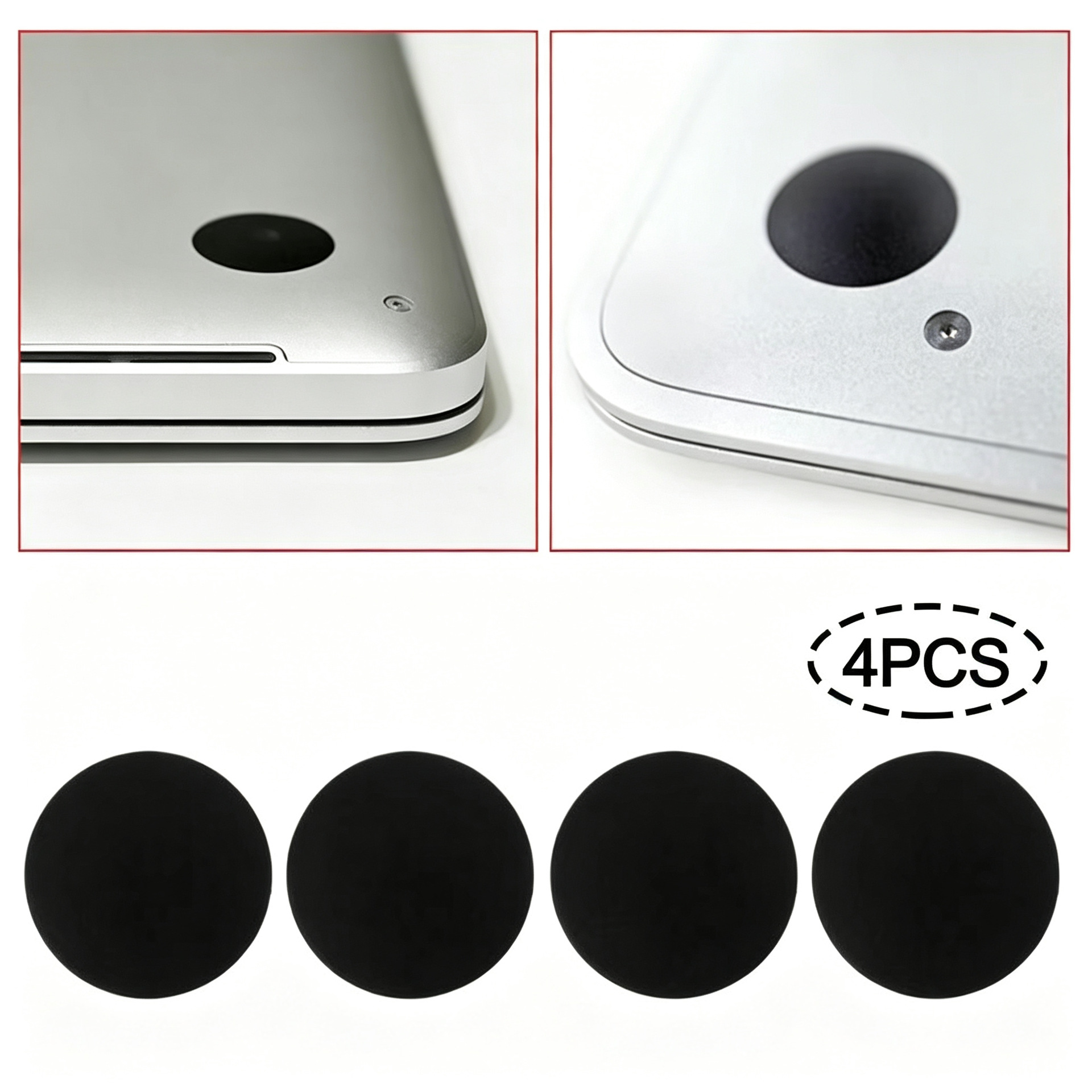 Gomas Antideslizantes para Laptop Apple MacBook A1502 A1398 A1425 Caucho image 2