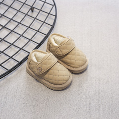 Children's Cotton Shoes, Girls' Snow Boots, Waterproof and Slip-Resistant Baby Learning to Walk Shoes with Fleece, Children's Boots for Boys, Winter Cotton Boots