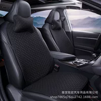 Подходит для Tesla Model3/Y Модель льняной подушки/3 Автомобильная летняя Прохладная Подушка четыре сезона поясная подушка