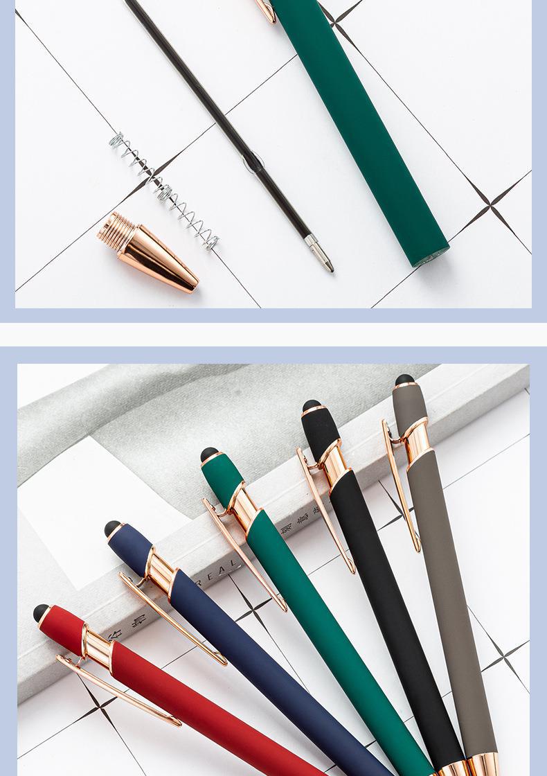 Tige En Aluminium Stylo À Bille En Stock En Gros Stylo À Bille De Presse En Métal Neutre Stylo À Huile Imprimable Tige En Aluminium Stylo À Bille display picture 1