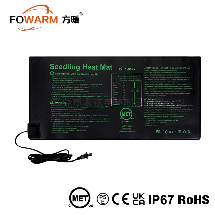 Большой Нагревательный мат для растений 10X20,75-дюймовый Электрический нагревательный мат для рассады и рассады прорастание семян водонепроницаемый гусеничный ход